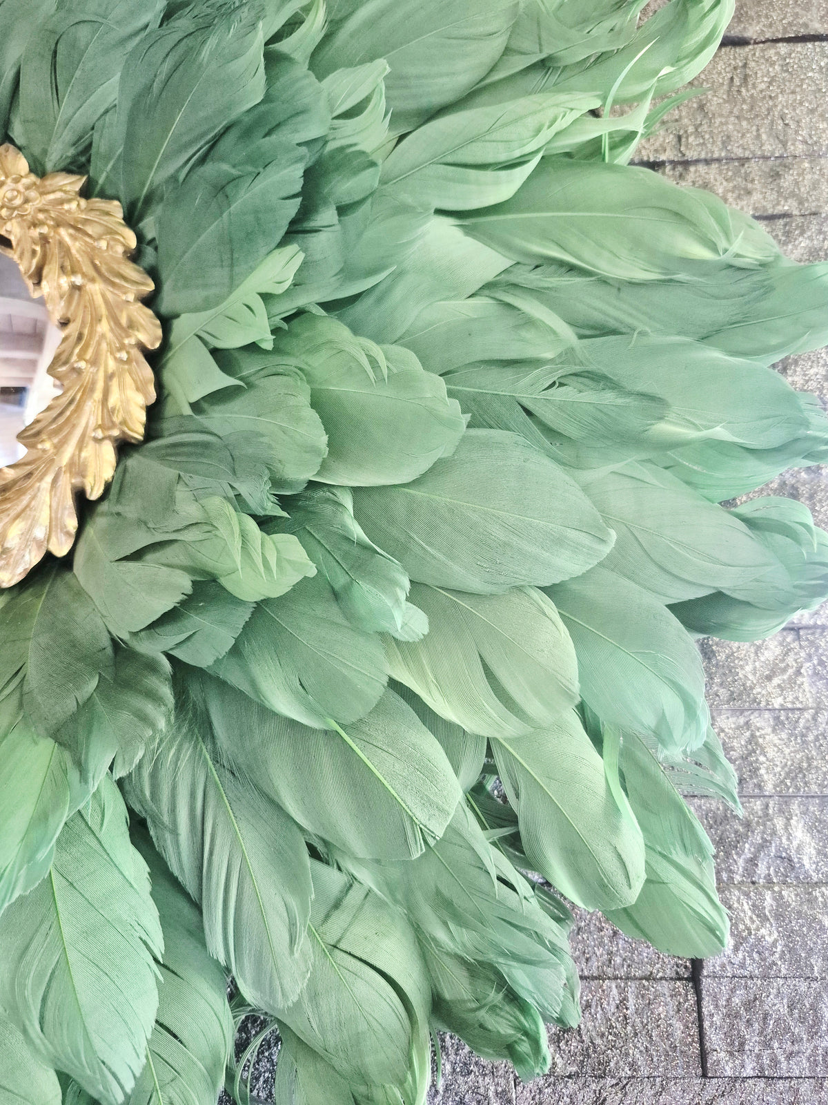 Miroir convexe "Victory" Vert Sauge 52cm