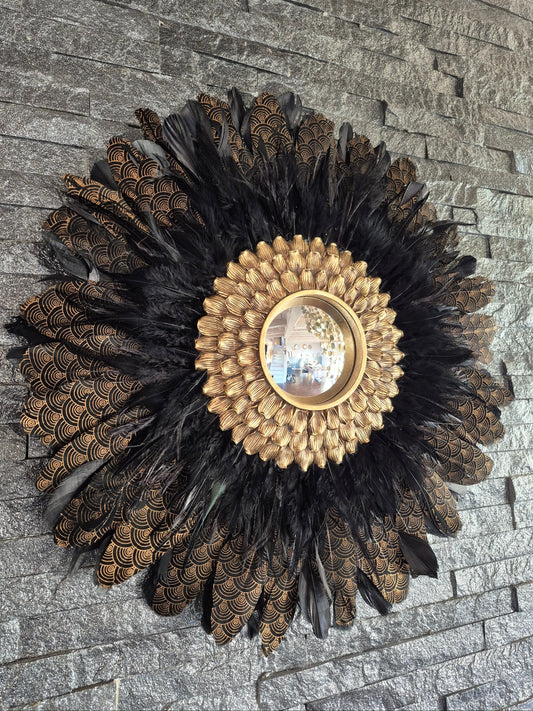 Miroir Jujuhat convexe "Art Déco" 43cm