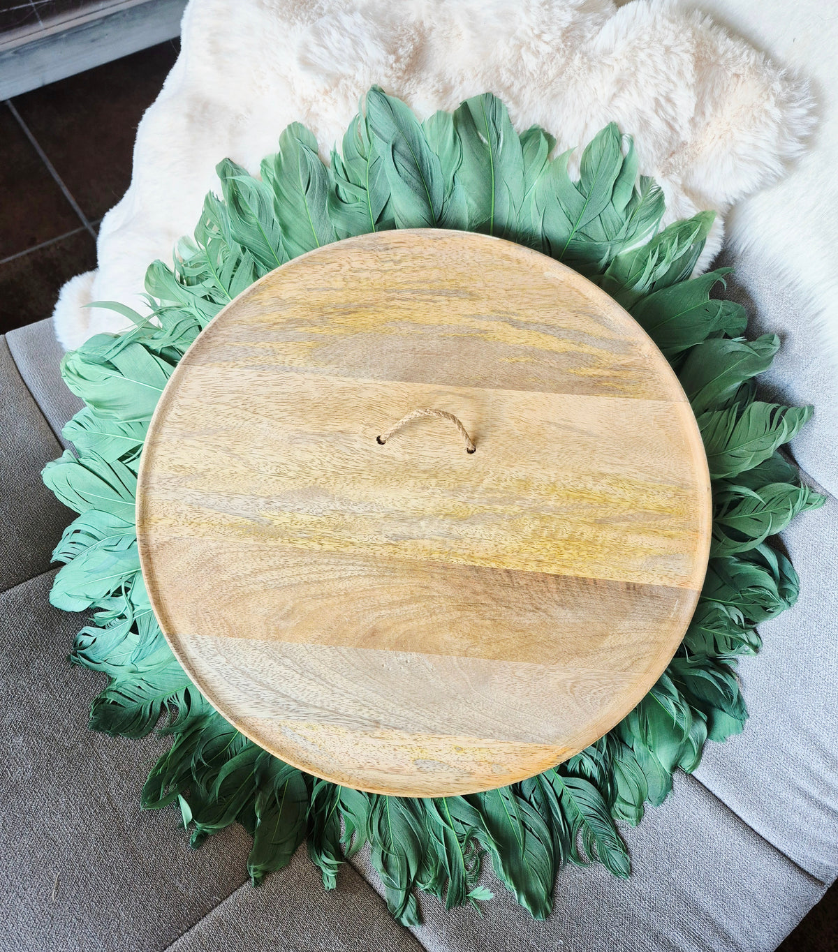 Miroir convexe "Victory" Vert Sauge 52cm