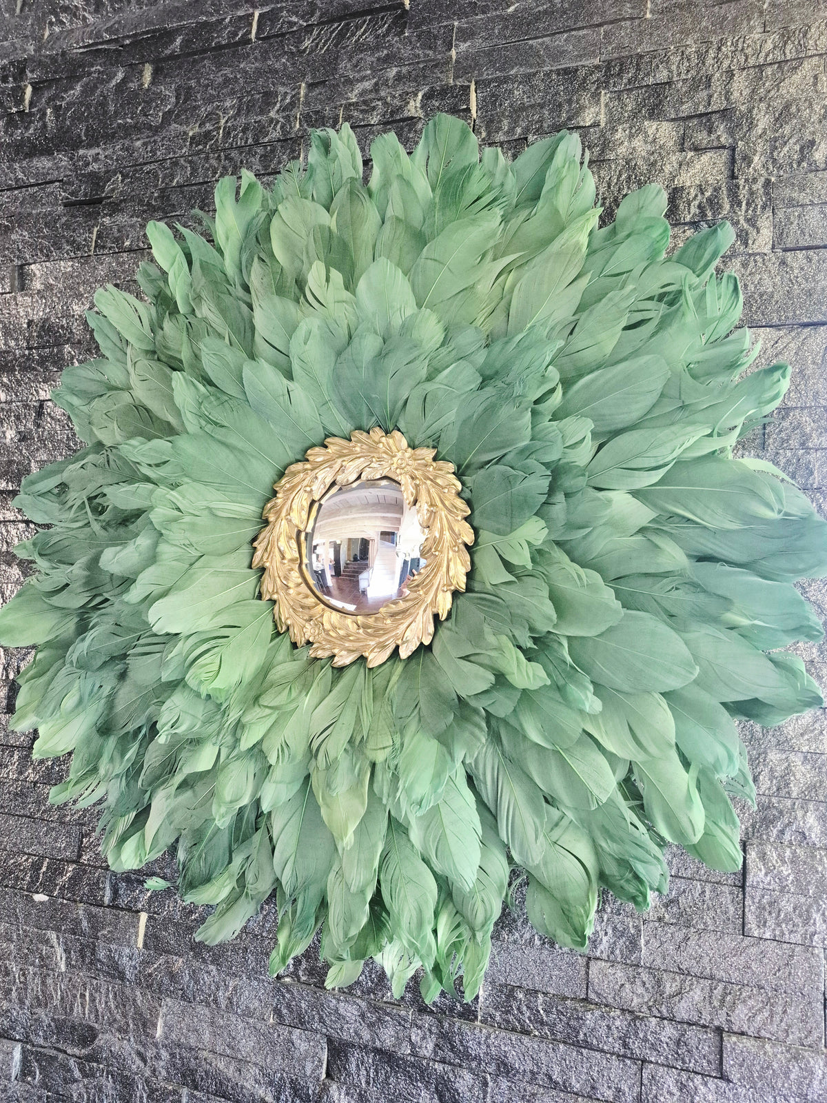 Miroir convexe "Victory" Vert Sauge 52cm