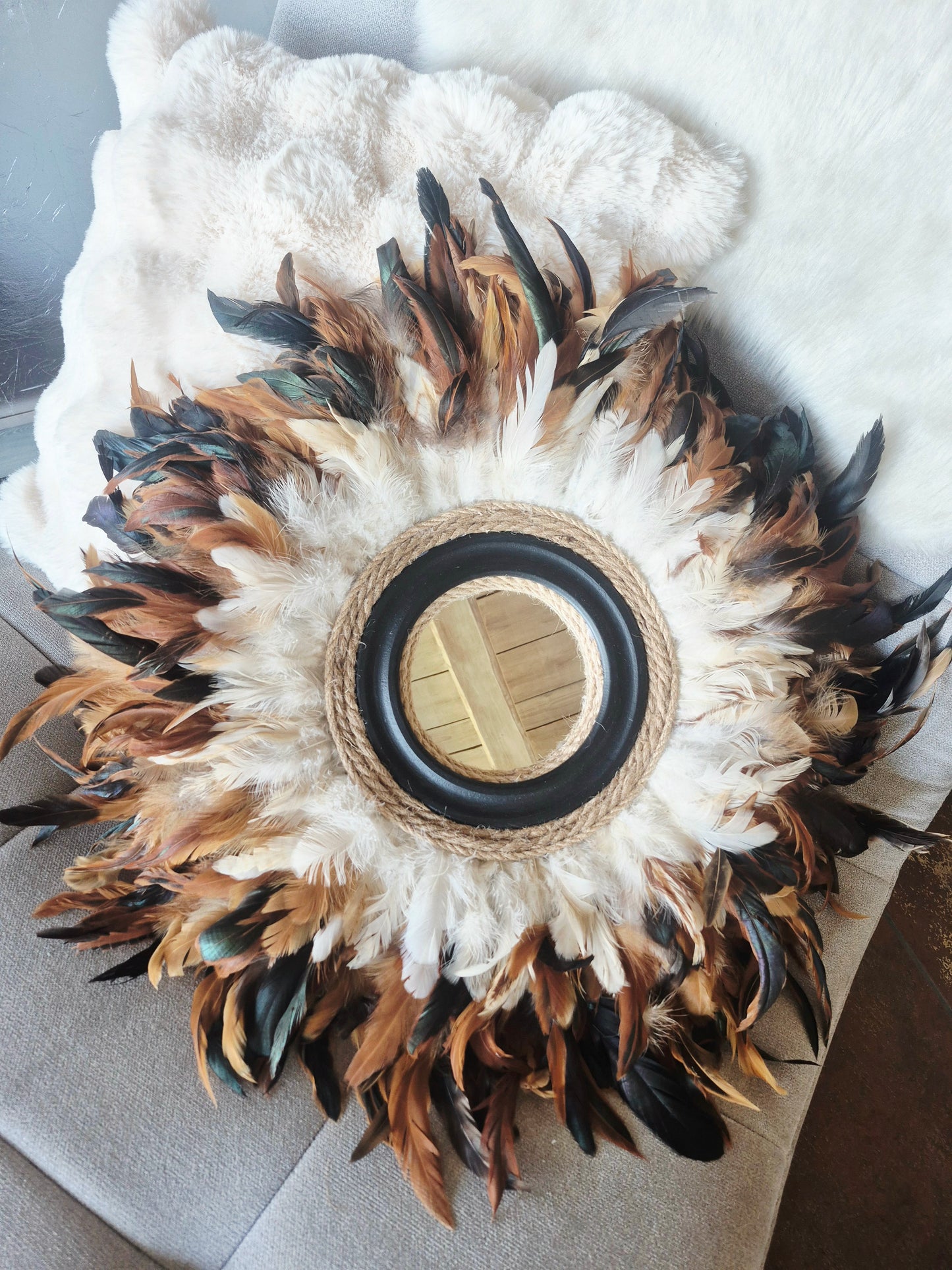 Miroir Jujuhat "Moka" 55cm